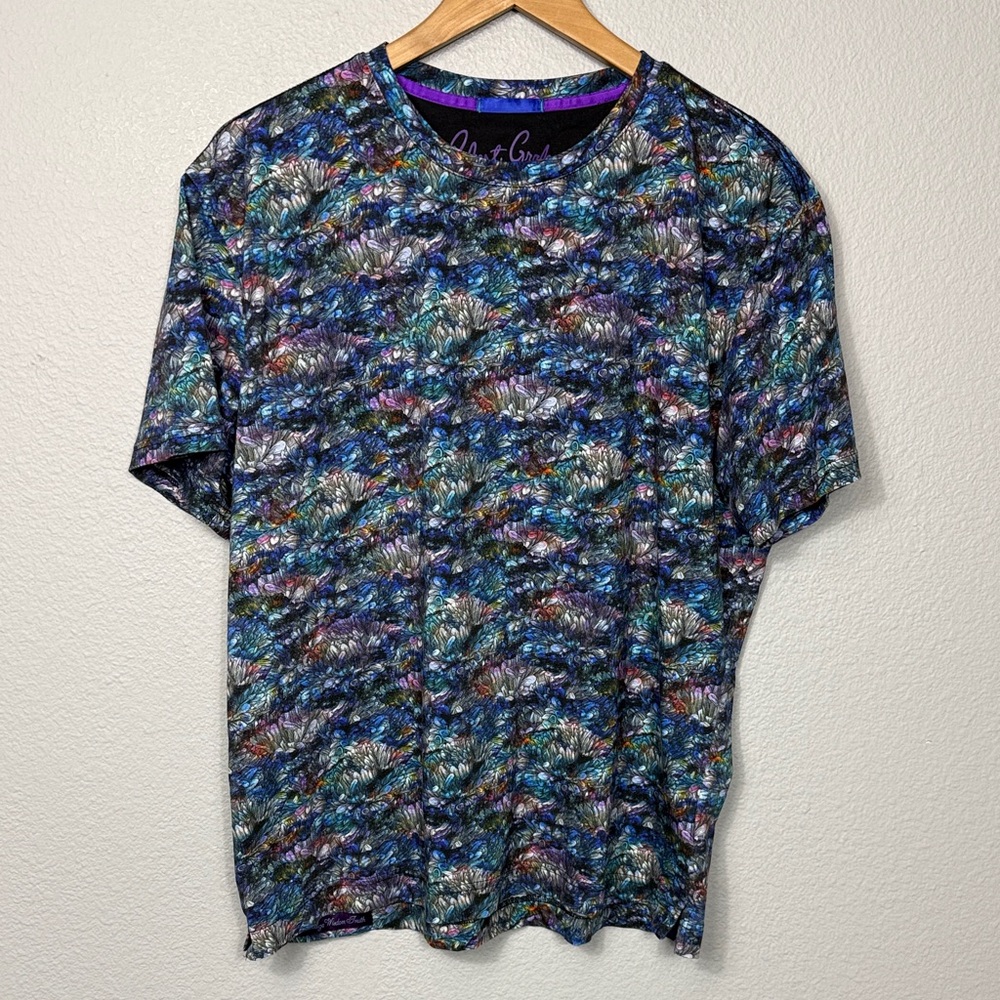 Robert Graham Men's Flowers In Space Crewneck Shirt
